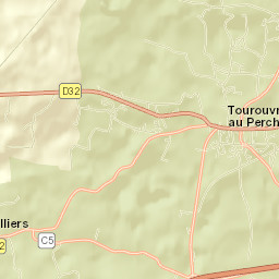 Tourouvre Street Map