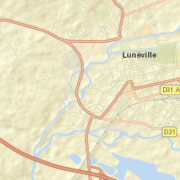 Lunéville Street Map
