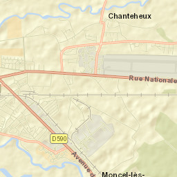 Chanteheux Street Map