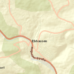 Ebhausen Street Map