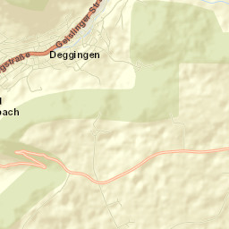 Deggingen Street Map