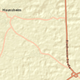 Haunsheim Street Map