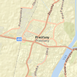 Piešťany Street Map