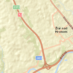 Žiar nad Hronom Street Map