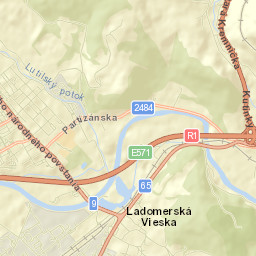 Okres Žiar nad Hronom Street Map