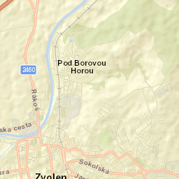 Okres Zvolen Street Map
