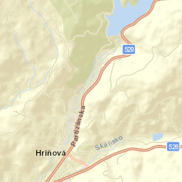 Hriňová Street Map