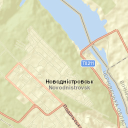 Novodnistrovs’k Street Map