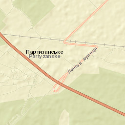 Partyzans’ke Street Map