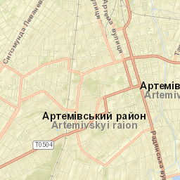 Bakhmut Raion Street Map