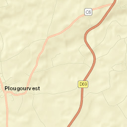 Plougourvest Street Map