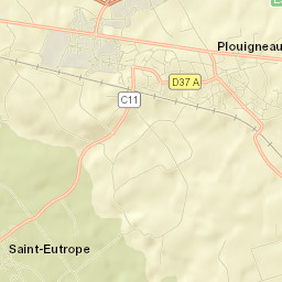 Plouigneau Street Map
