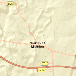 Plounévez-Moëdec Street Map