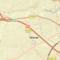 Grâces Street Map