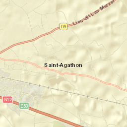Saint-Agathon Street Map