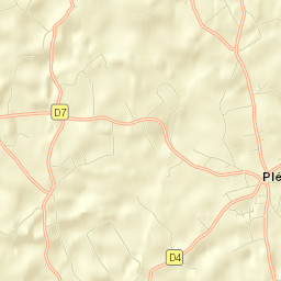 Plélo Street Map