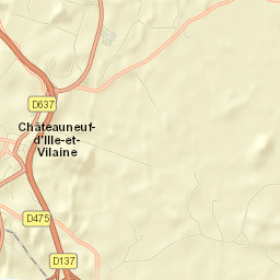 Châteauneuf-d’Ille-et-Vilaine Street Map