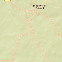 Magny-le-Désert Street Map