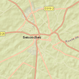 Senonches Street Map
