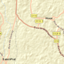 Saint-Piat Street Map