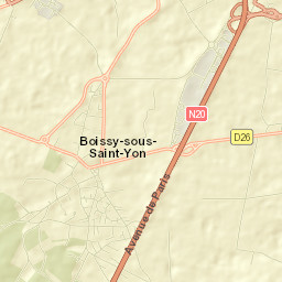 Boissy-sous-Saint-Yon Street Map