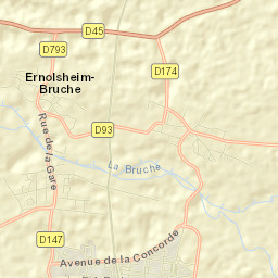 Ernolsheim-Bruche Street Map