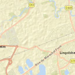 Lingolsheim Street Map