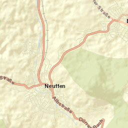 Neuffen Street Map