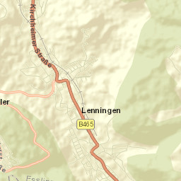 Lenningen Street Map