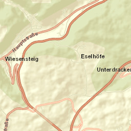 Wiesensteig Street Map