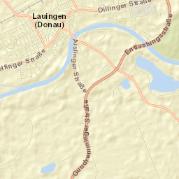 Lauingen Street Map