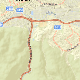 Zvolen Street Map