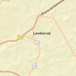 Landunvez Street Map