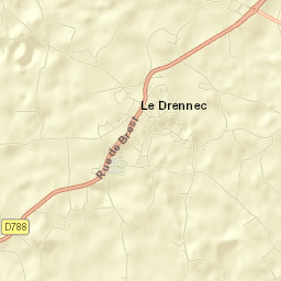 Le Drennec Street Map