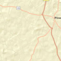 Ploudaniel Street Map