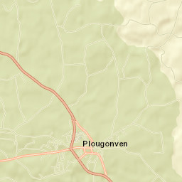 Plougonven Street Map