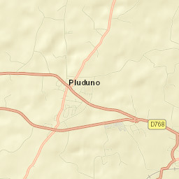 Pluduno Street Map