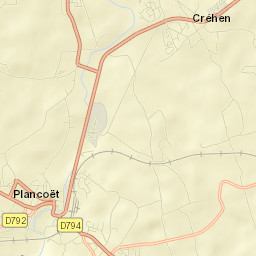 Créhen Street Map