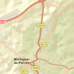 Mortagne-au-Perche Street Map