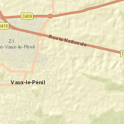 Vaux-le-Pénil Street Map