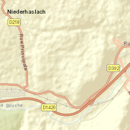 Niederhaslach Street Map