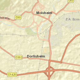 Molsheim Street Map