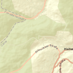 Haiterbach Street Map