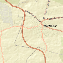 Mötzingen Street Map