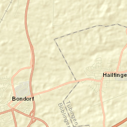 Bondorf Street Map