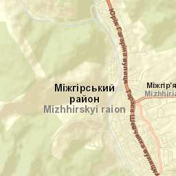 Mizhhirya Street Map