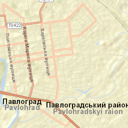 Pavlohrad Street Map