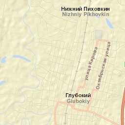 Glubokiy Street Map