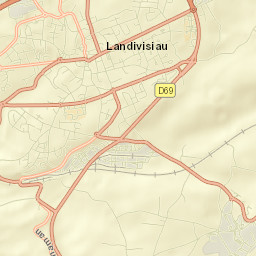 Landivisiau Street Map