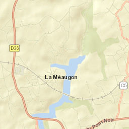 La Méaugon Street Map